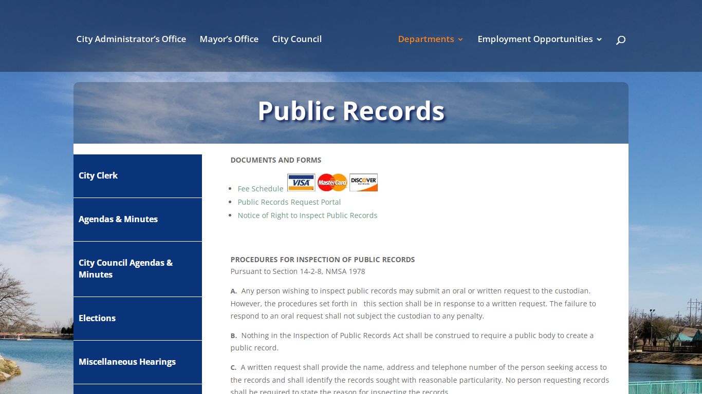 Public Records | Carlsbad, New Mexico - Official City Website